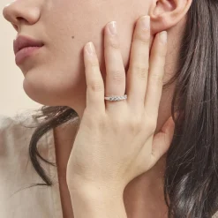 Alliance Hera Or Blanc Diamant