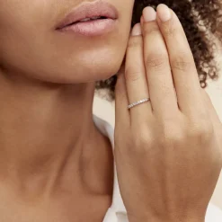 Alliance Hera Or Blanc Diamant