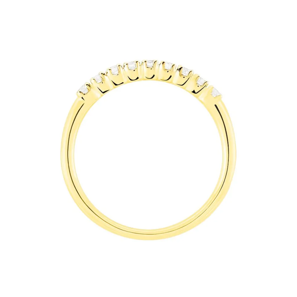 Alliance Hera Or Jaune Diamant