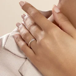 Alliance Hermana Ruban Plat Or Bicolore