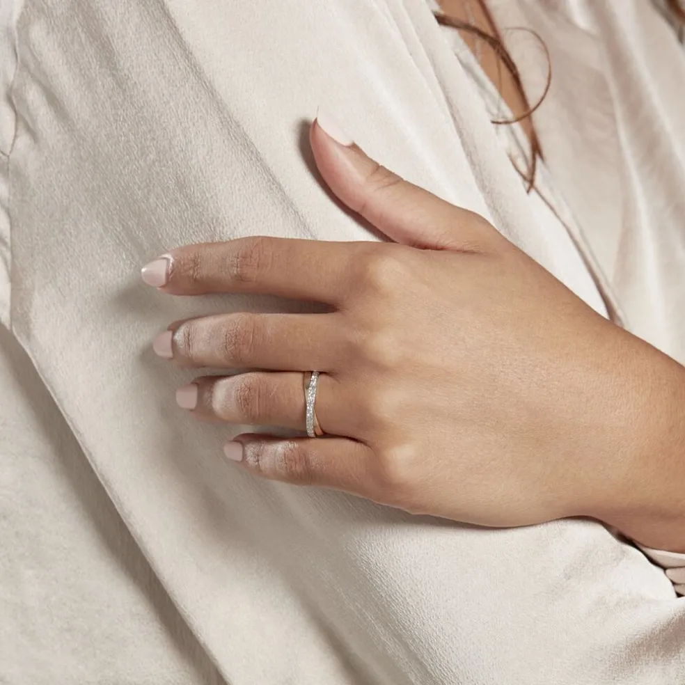 Alliance Hermana Ruban Plat Or Bicolore