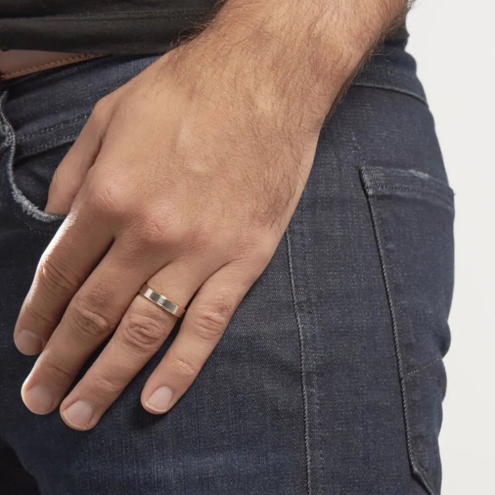 Alliance Hevan Ruban Or Bicolore