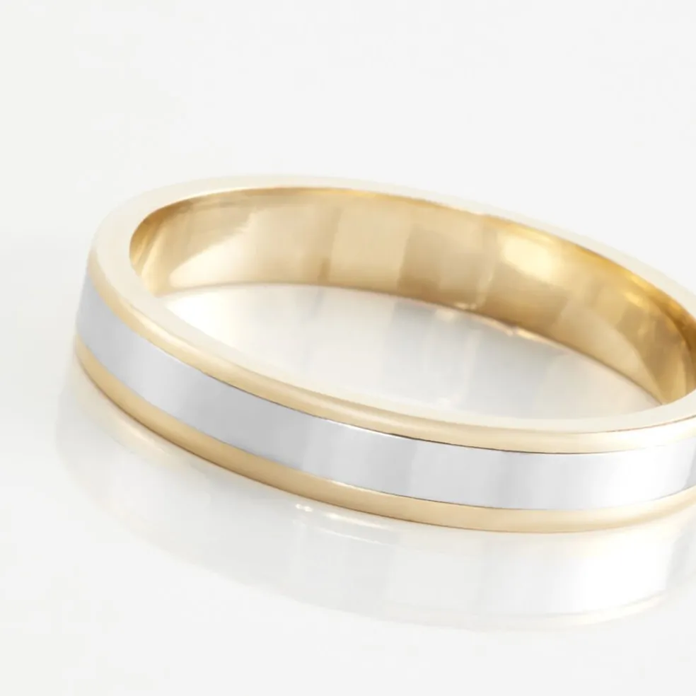 Alliance Hevan Ruban Or Bicolore