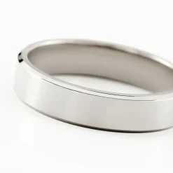 Alliance Hild Ruban Biseaute Palladium Blanc