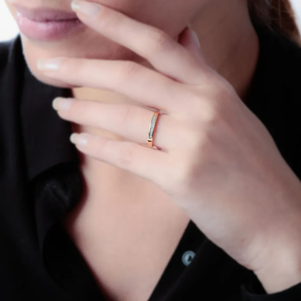 Alliance Hippolyne Or Jaune Diamant