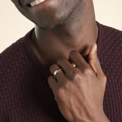 Alliance Inayah Ruban Plat Argent Blanc