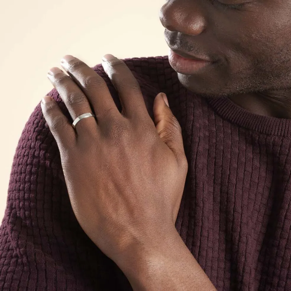 Alliance Inayah Ruban Plat Argent Blanc