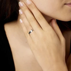 Alliance Inayah Ruban Plat Argent Blanc