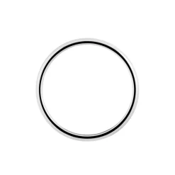 Alliance Isaac Demi Jonc Confort Or Blanc