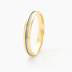 Alliance Jodelle Ruban Plat Or Bicolore