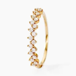 Alliance Jodene Or Jaune Diamant Synthétique