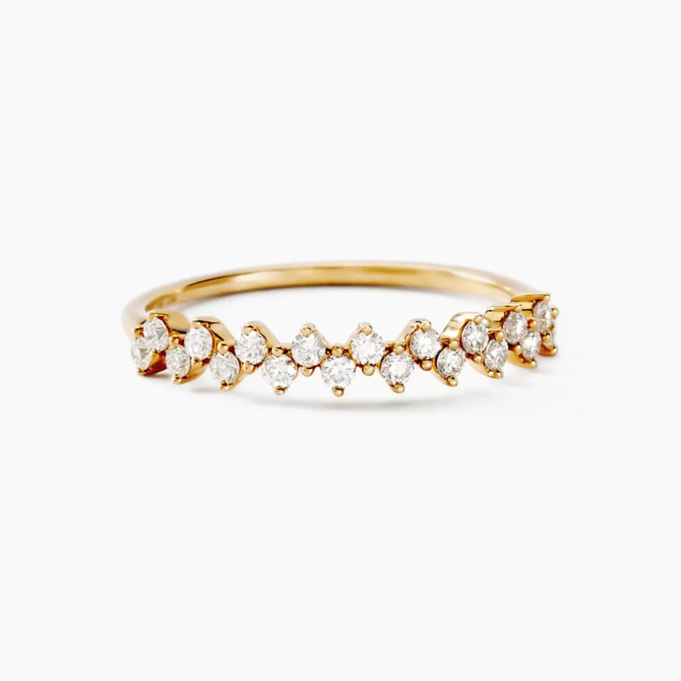 Alliance Jodene Or Jaune Diamant Synthétique