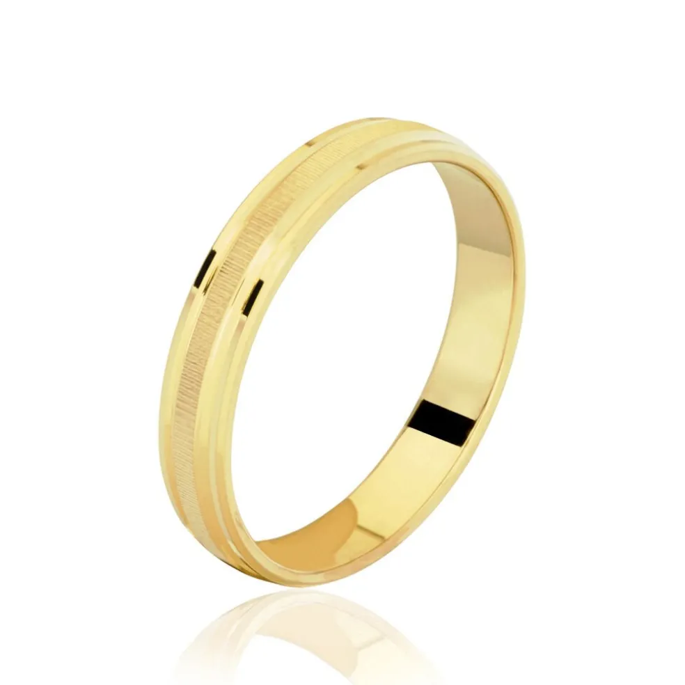 Alliance Jolan Demi-jonc Classique Or Jaune