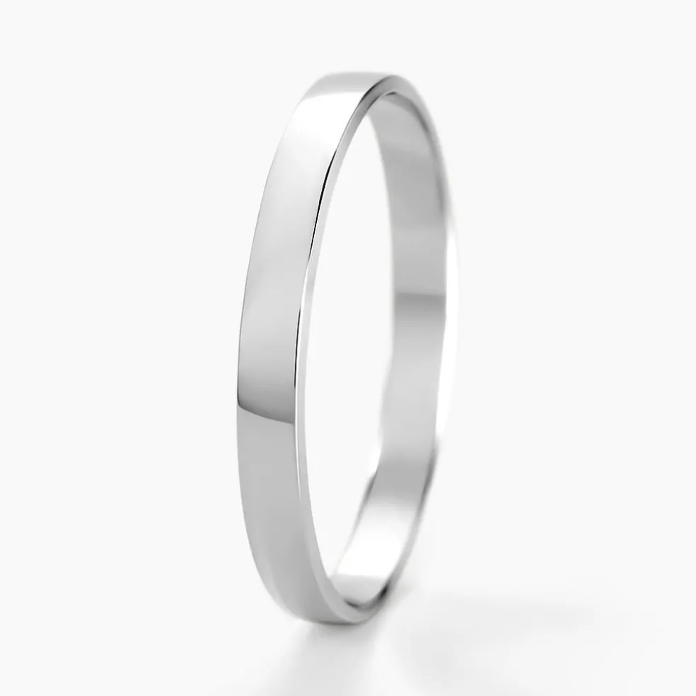 Alliance Julie Ruban Classique Or Blanc