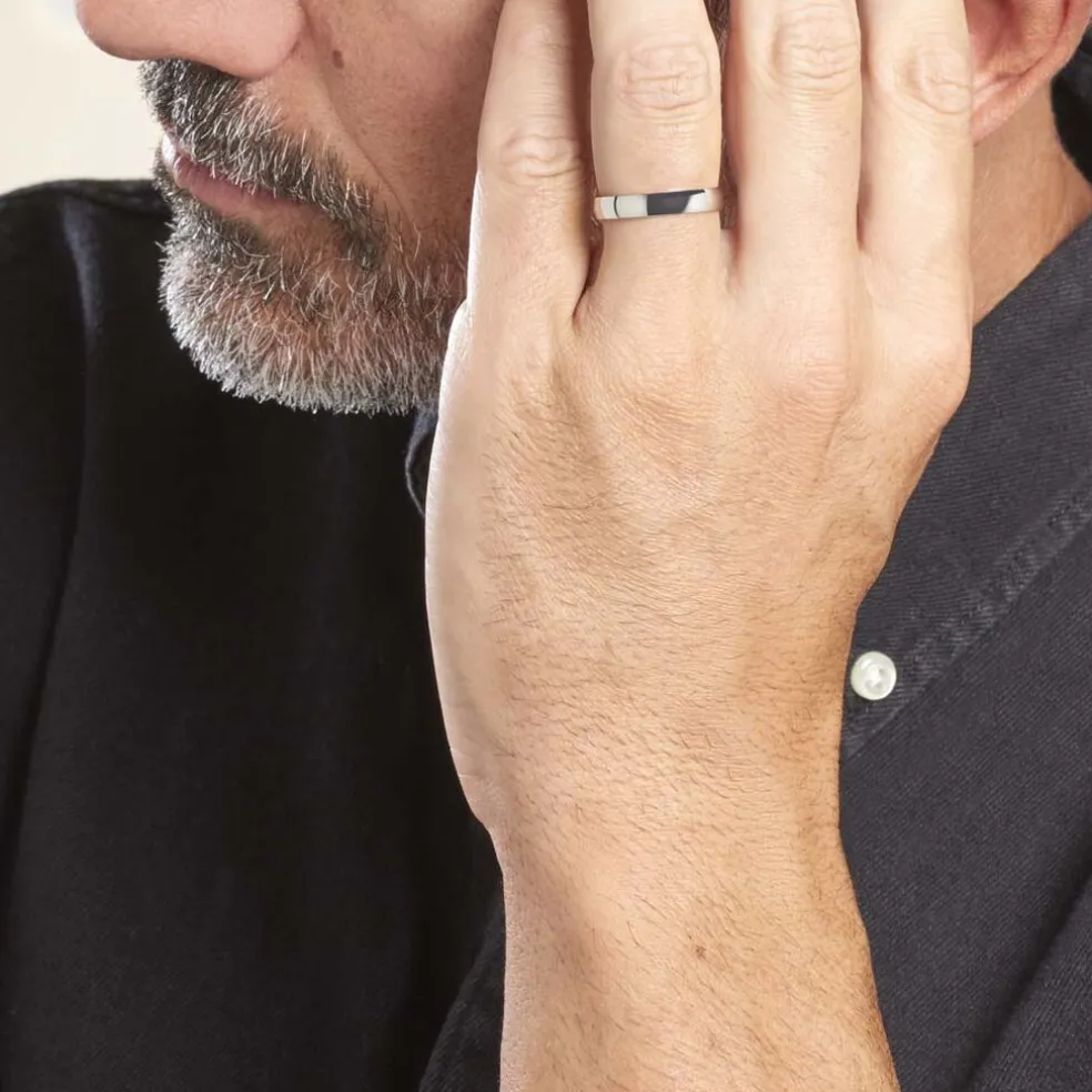 Alliance Julie Ruban Classique Or Blanc