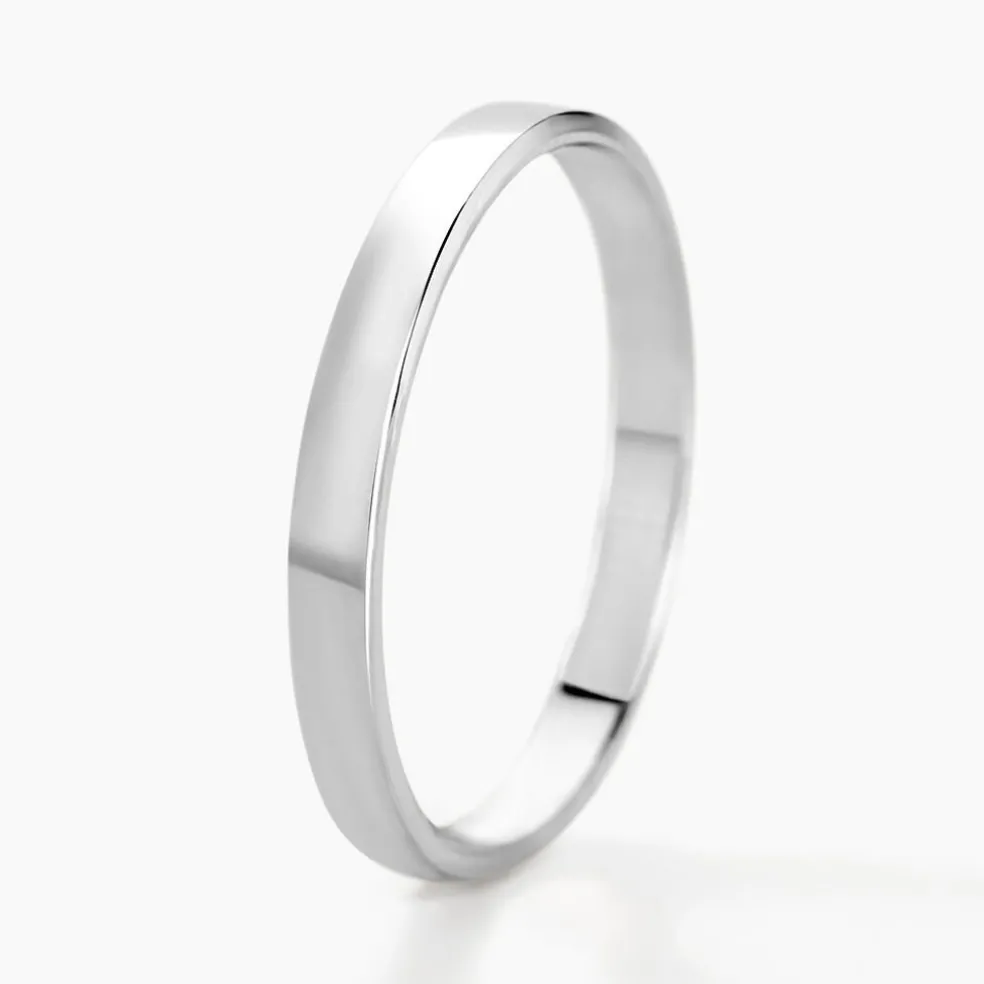 Alliance Julie Ruban Classique Or Blanc