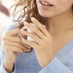 Alliance Julie Ruban Classique Or Blanc