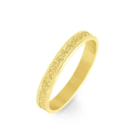 Alliance Laura Ruban Plat Or Jaune