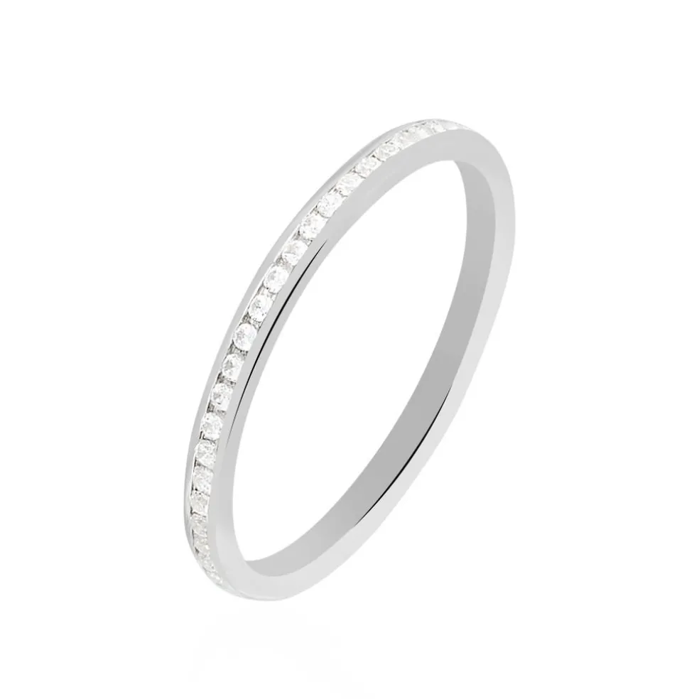 Alliance Laurie Tour Complet Or Blanc Diamant