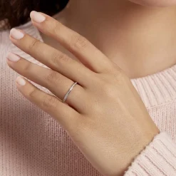 Alliance Laurie Tour Complet Or Blanc Diamant