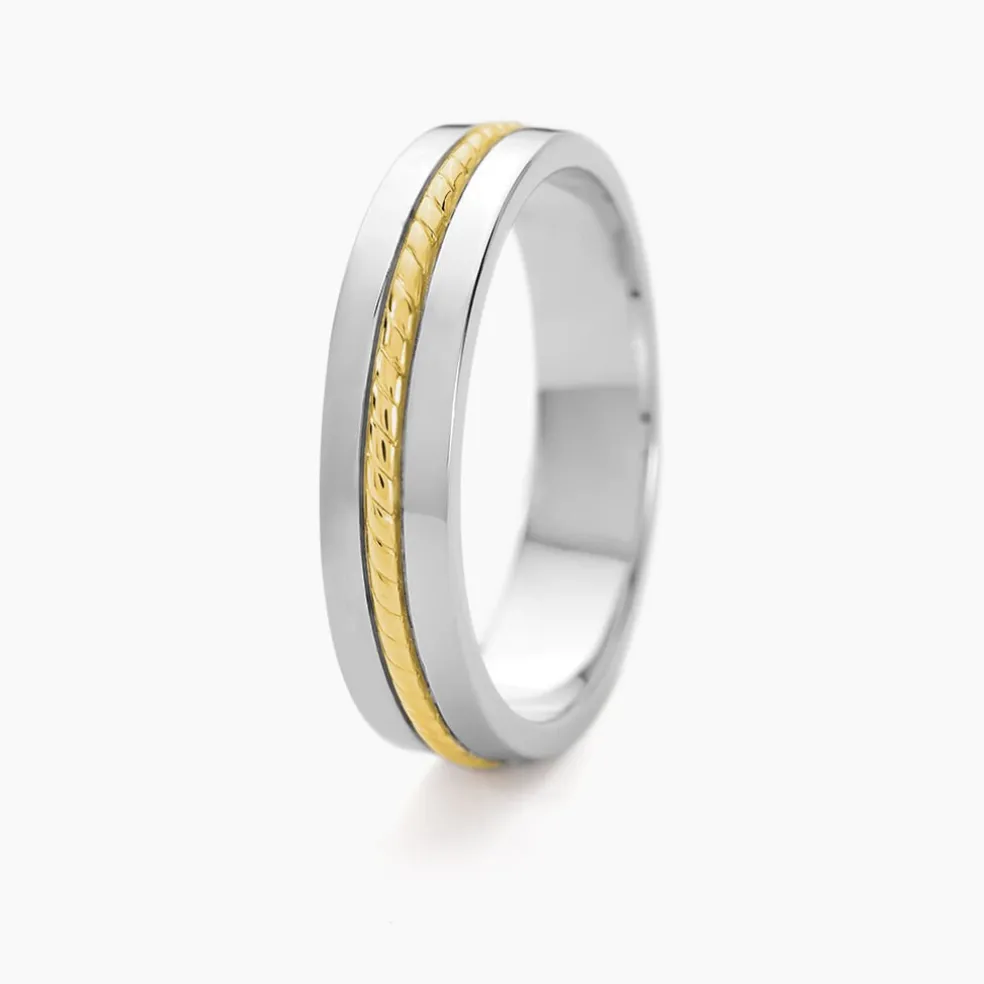 Alliance Leandro Ruban Argent Bicolore