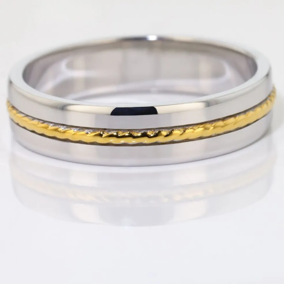 Alliance Leandro Ruban Argent Bicolore