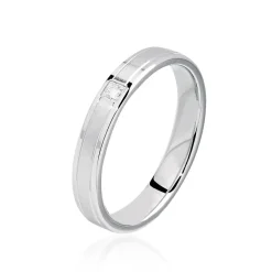 Alliance Mae Or Blanc Diamant