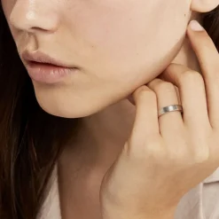 Alliance Mae-lou Ruban Plat Argent Blanc