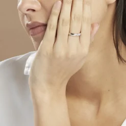 Alliance Magali Ruban Plat Or Blanc