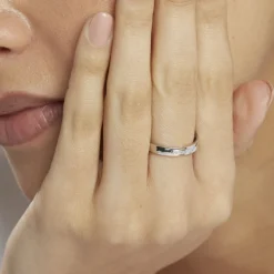 Alliance Magali Ruban Plat Or Blanc