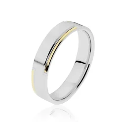 Alliance Mamassa Ruban Plat Or Bicolore