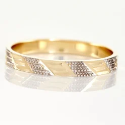 Alliance Manig Ruban Plat Or Bicolore