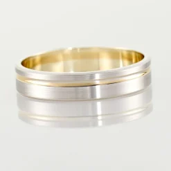 Alliance Marcio Ruban Plat Or Bicolore