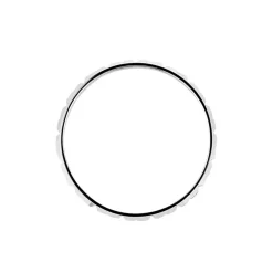 Alliance Marya Carree Diamantee Ruban Plat Or Blanc