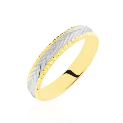 Alliance Marzelle Ruban Plat Or Bicolore