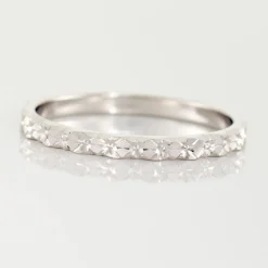 Alliance Marziale Ruban Plat Or Blanc