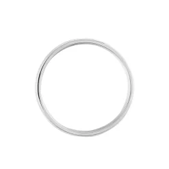 Alliance Mat Et Brillant Ruban Plat Palladium Blanc