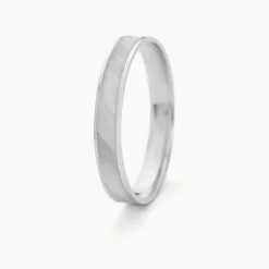 Alliance Matheo Ruban Plat Or Blanc