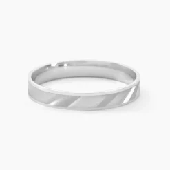 Alliance Matheo Ruban Plat Or Blanc