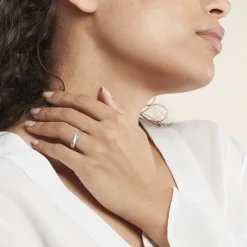 Alliance Matheo Ruban Plat Or Blanc