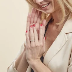 Alliance Maturina Demi Jonc Classique Or Blanc