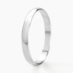 Alliance Meredithe Demi Jonc Classique Or Blanc