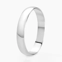 Alliance Meredithe Demi Jonc Classique Or Blanc