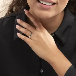 Alliance Meredithe Demi Jonc Classique Or Blanc