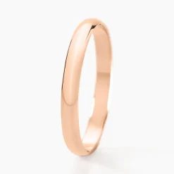 Alliance Meredithe Demi Jonc Classique Or Rose