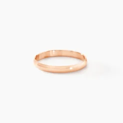 Alliance Meredithe Demi Jonc Classique Or Rose