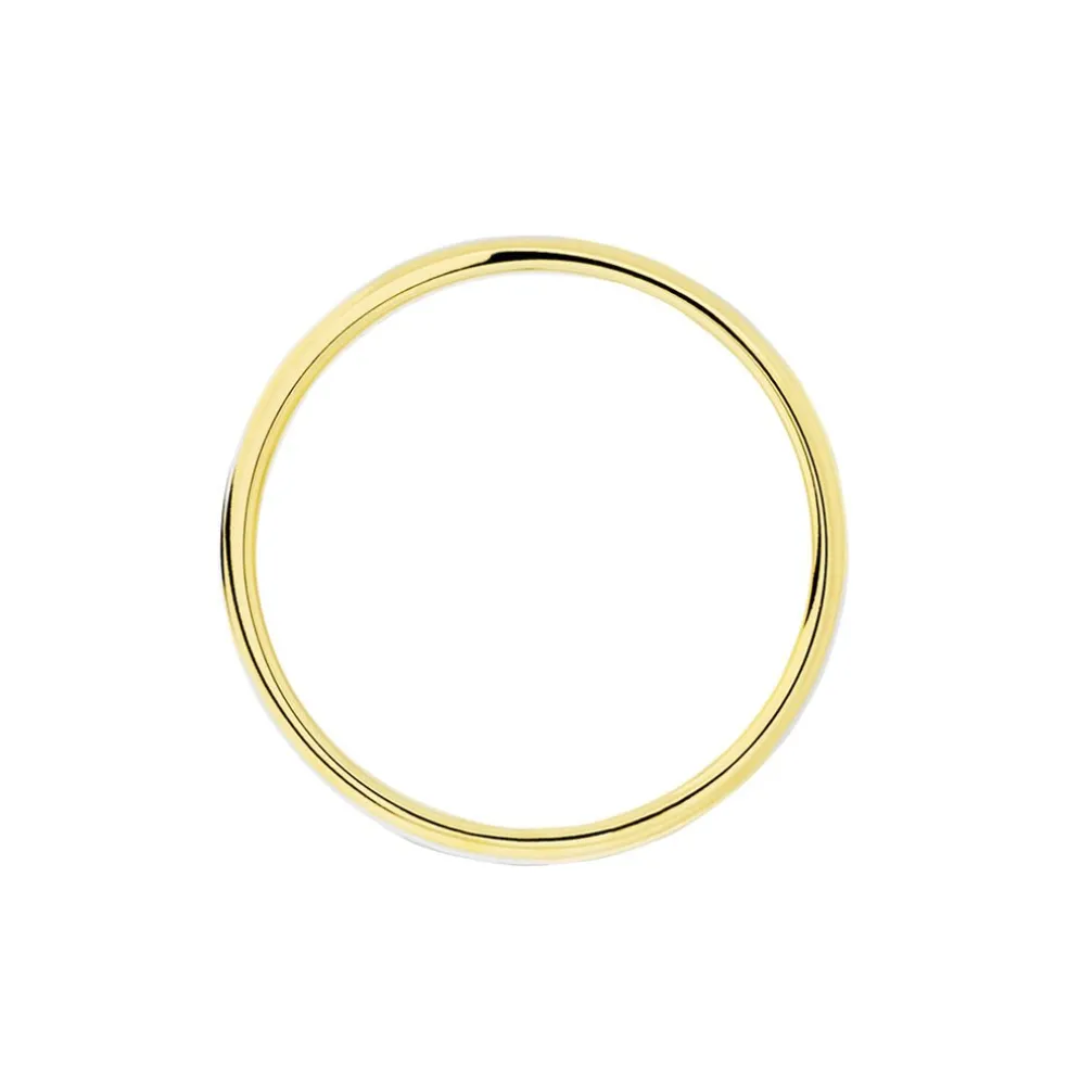 Alliance Miroir Ruban Plat Or Bicolore