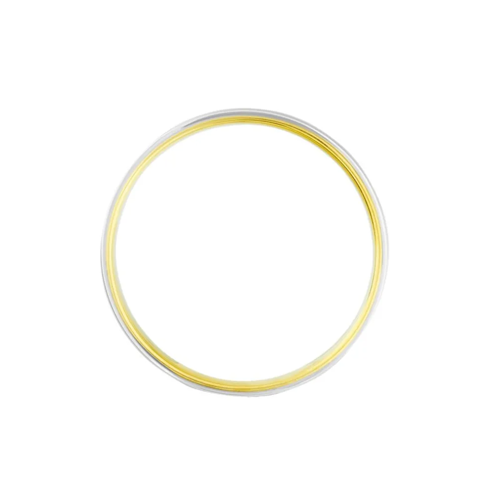 Alliance Miroir Ruban Plat Or Bicolore