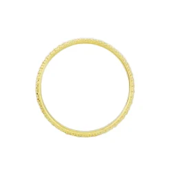 Alliance Multi Facettes Diamantee Demi Jonc Classique Or Bicolore