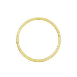 Alliance Multi Facettes Diamantee Demi Jonc Classique Or Bicolore